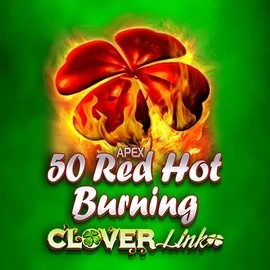 50 Red Hot Burning Clover Links slot visual from Novomatic available on instanttcasino.com