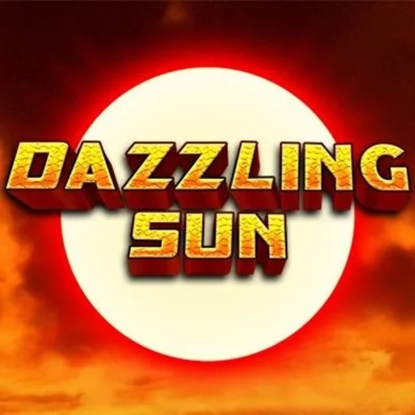 Dazzling Sun slot logo by Win Studios at Instant Casino