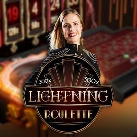 Lightning Roulette logo by Evolution at Instant Casino