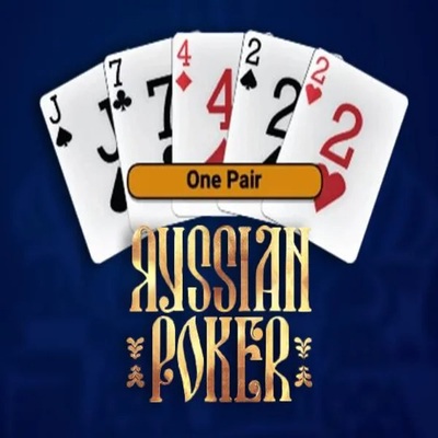 Russian Poker slot logo by OneTouch Games at Instant Casino