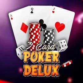 Three Card Poker Delux logo – Poker by Urgent Games at Instant Casino